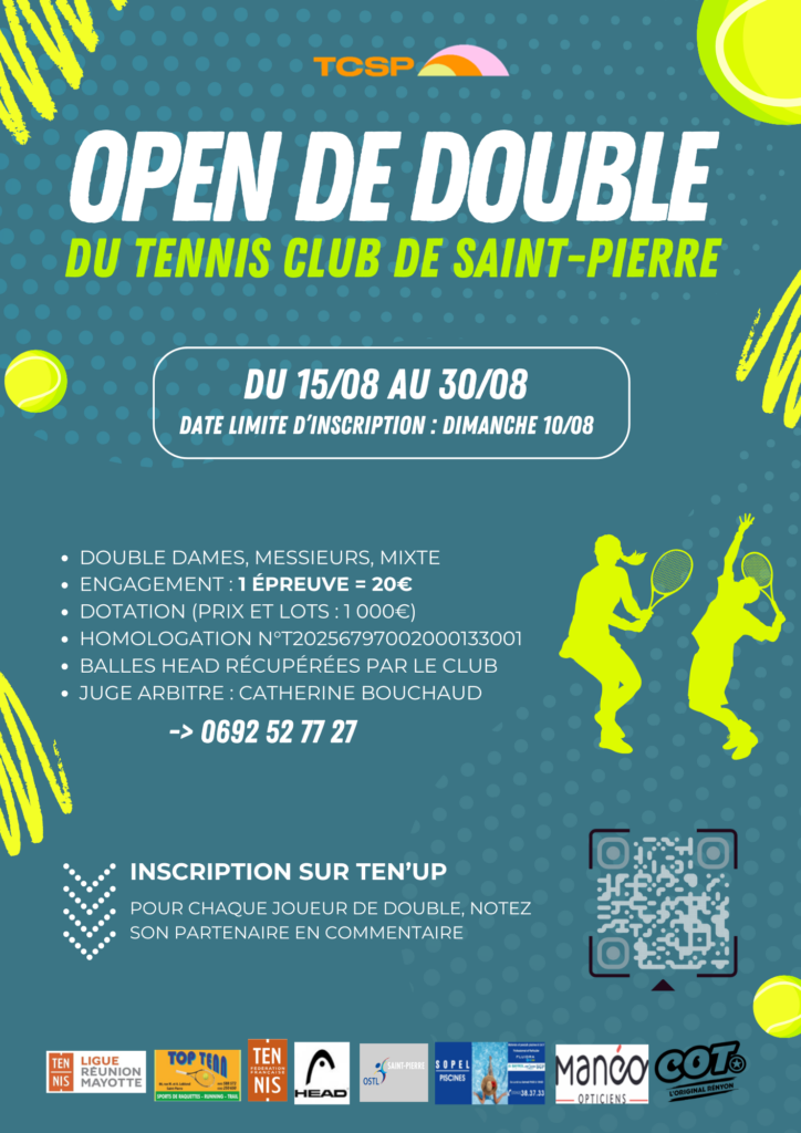 Open de doubles. Tournoi de tennis